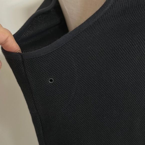 Men’s Saratoga by Robert Peritz Cotton Navy Vest Front Snap Closure size L VNTG - Picture 4 of 13